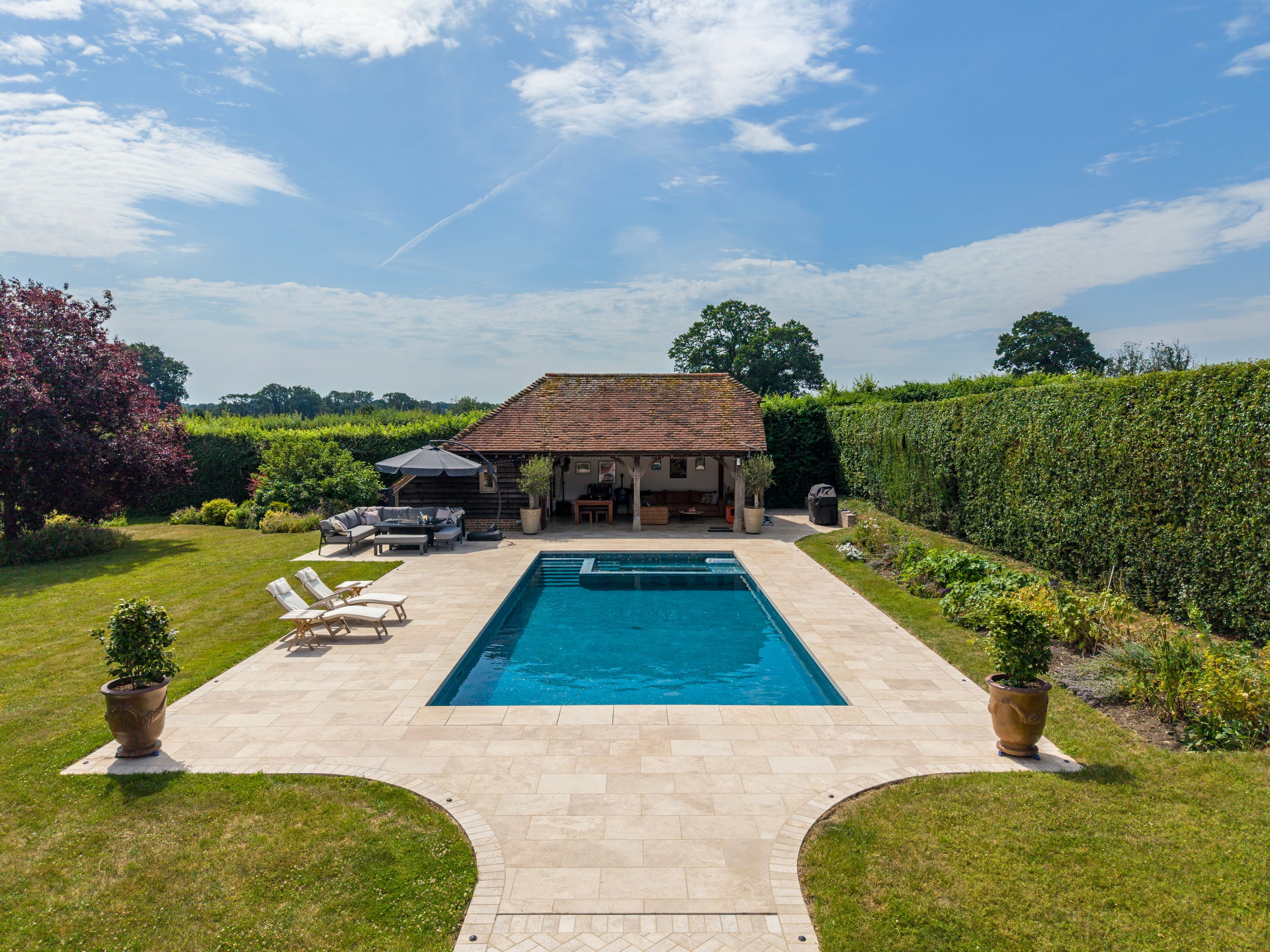 Caufaude Manor aerial view