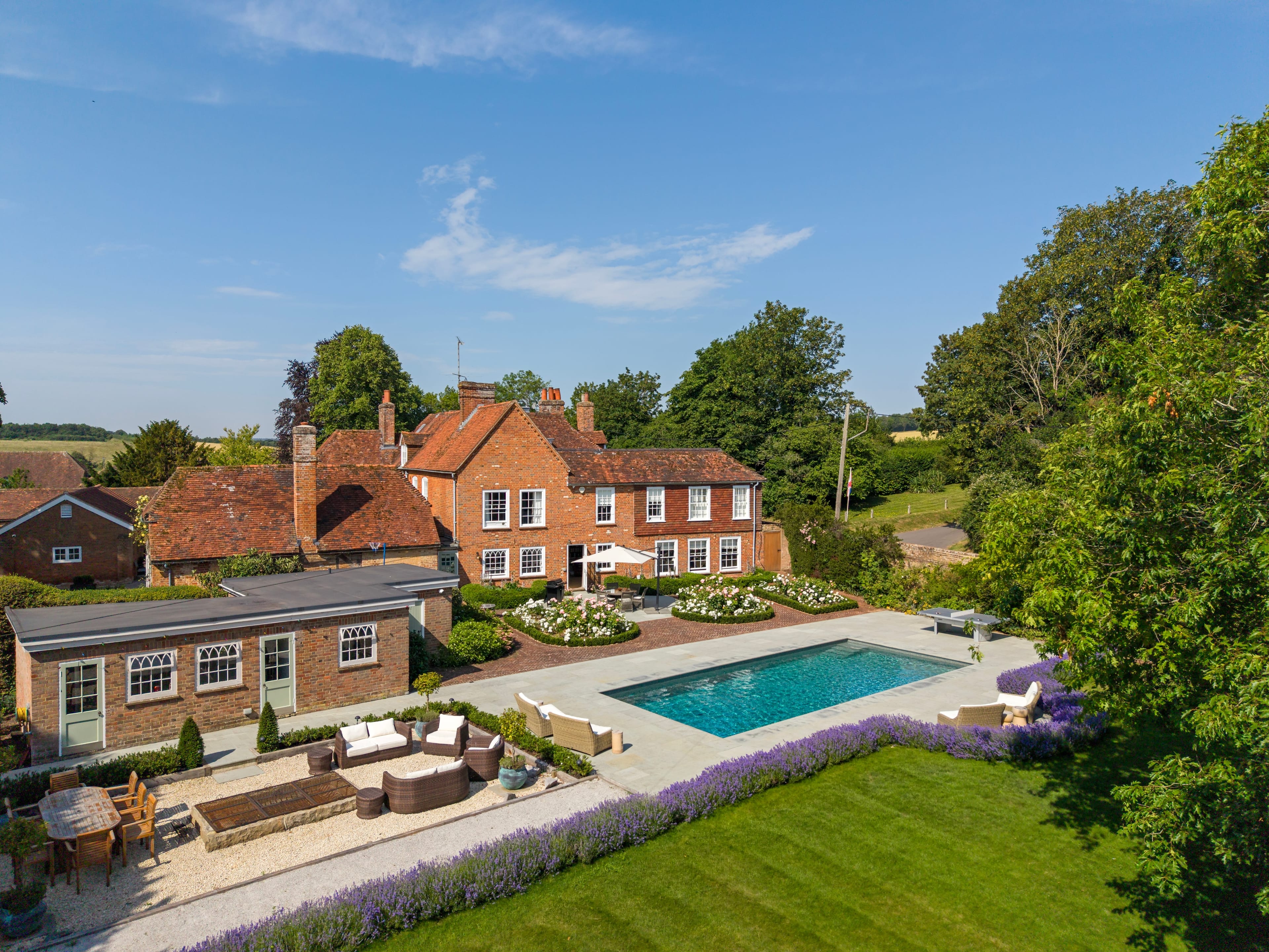 Manor House aerial view