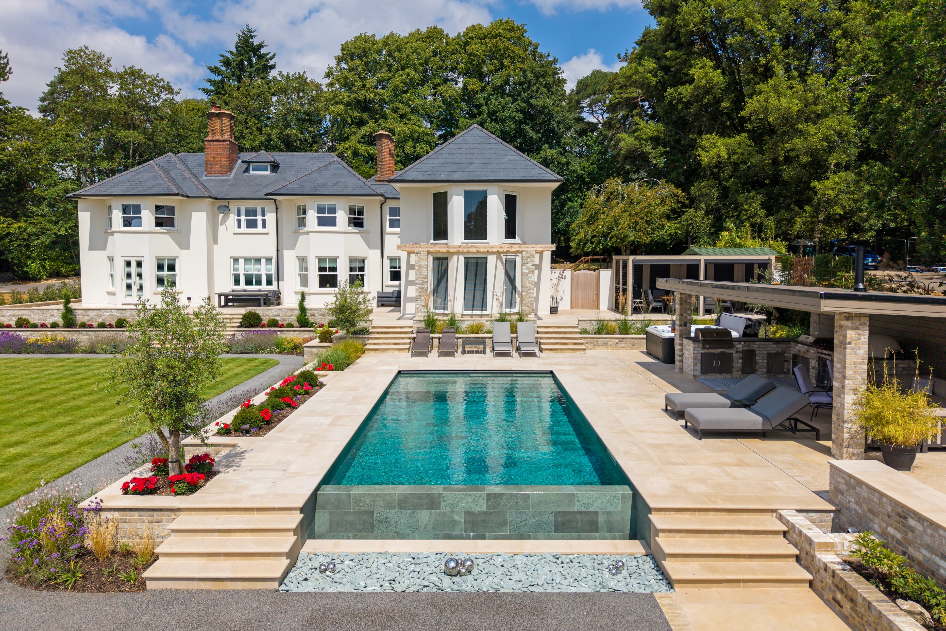 Nateley Scures House aerial view