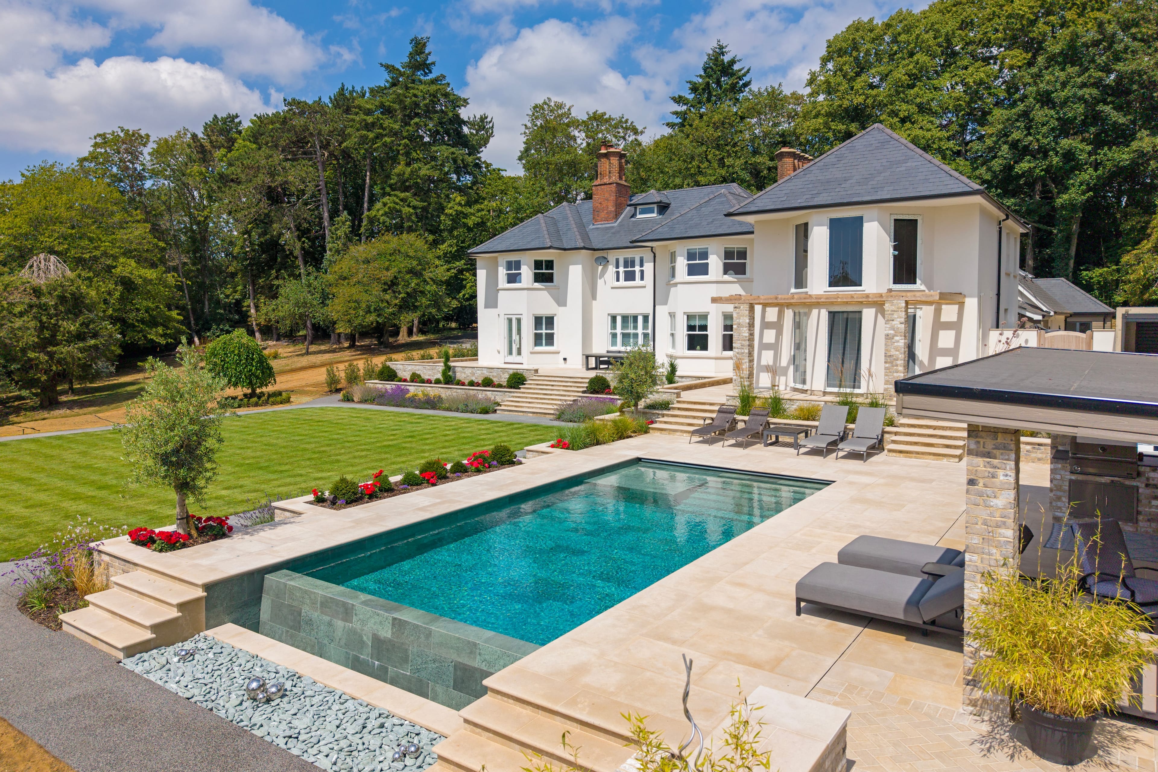 Nateley Scures House aerial view