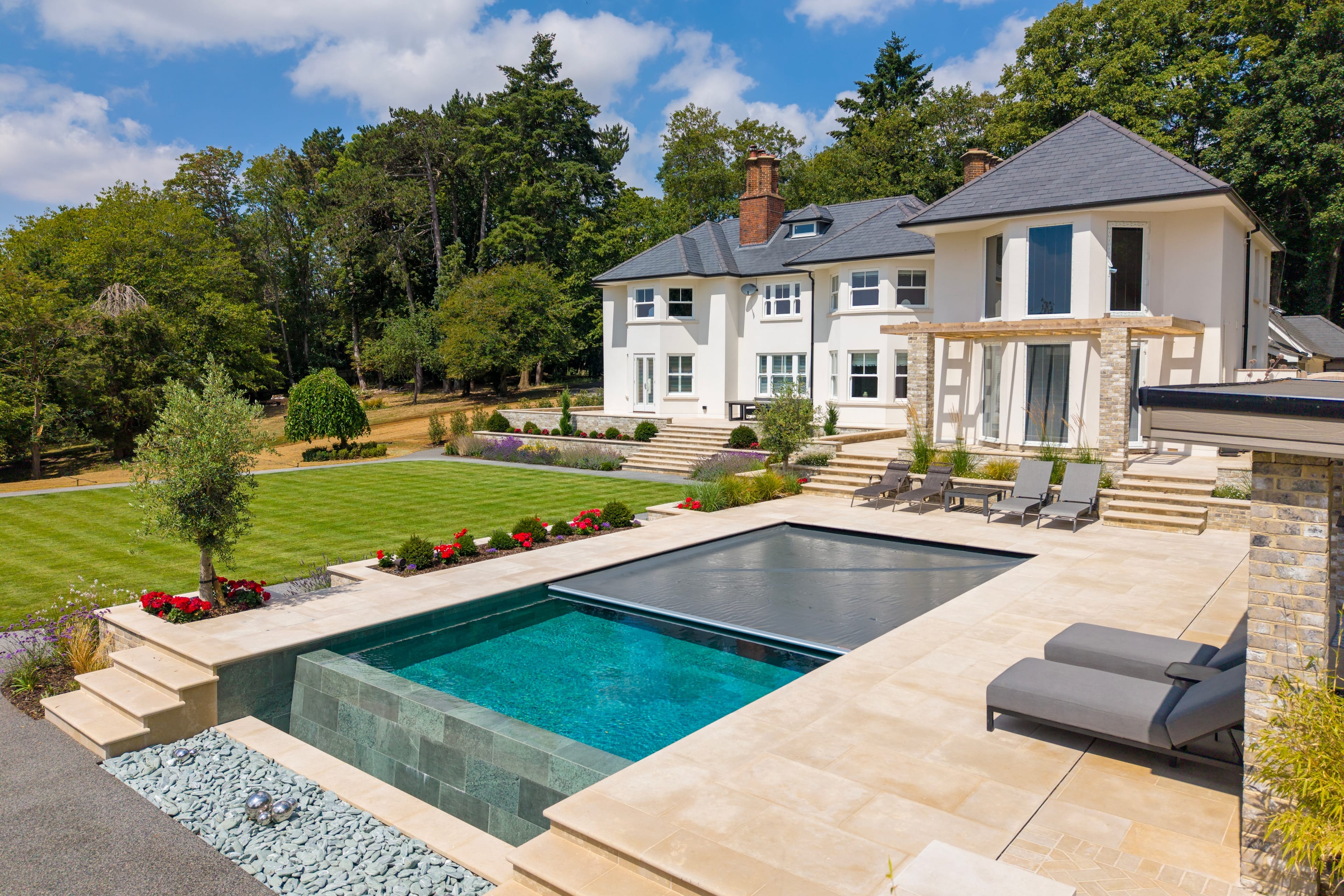Nateley Scures House aerial view